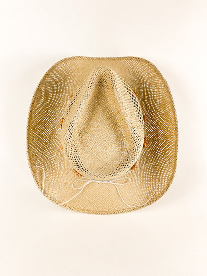 Bayside Rancher Raffia Hat - Cappuccino