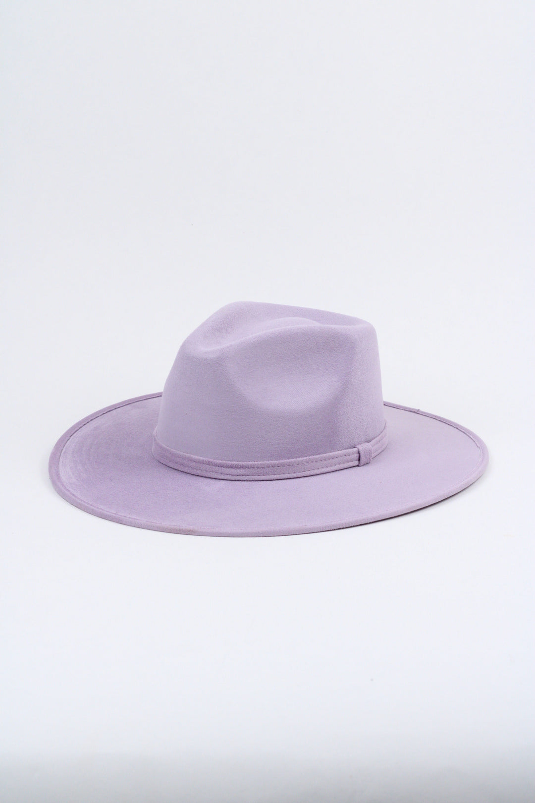 Vegan Suede Rancher Hat - Lavender