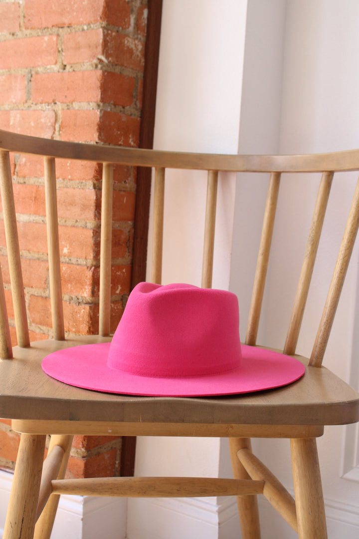 The Paige Rancher - Wool Felt - Pink