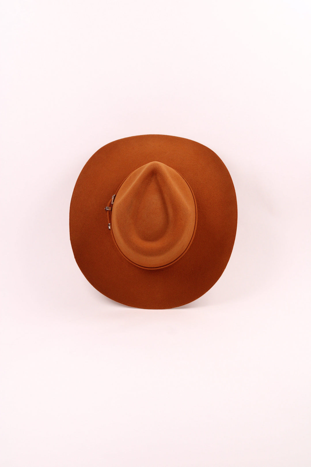 Lainey Merino Wool Western Hat - Caramel