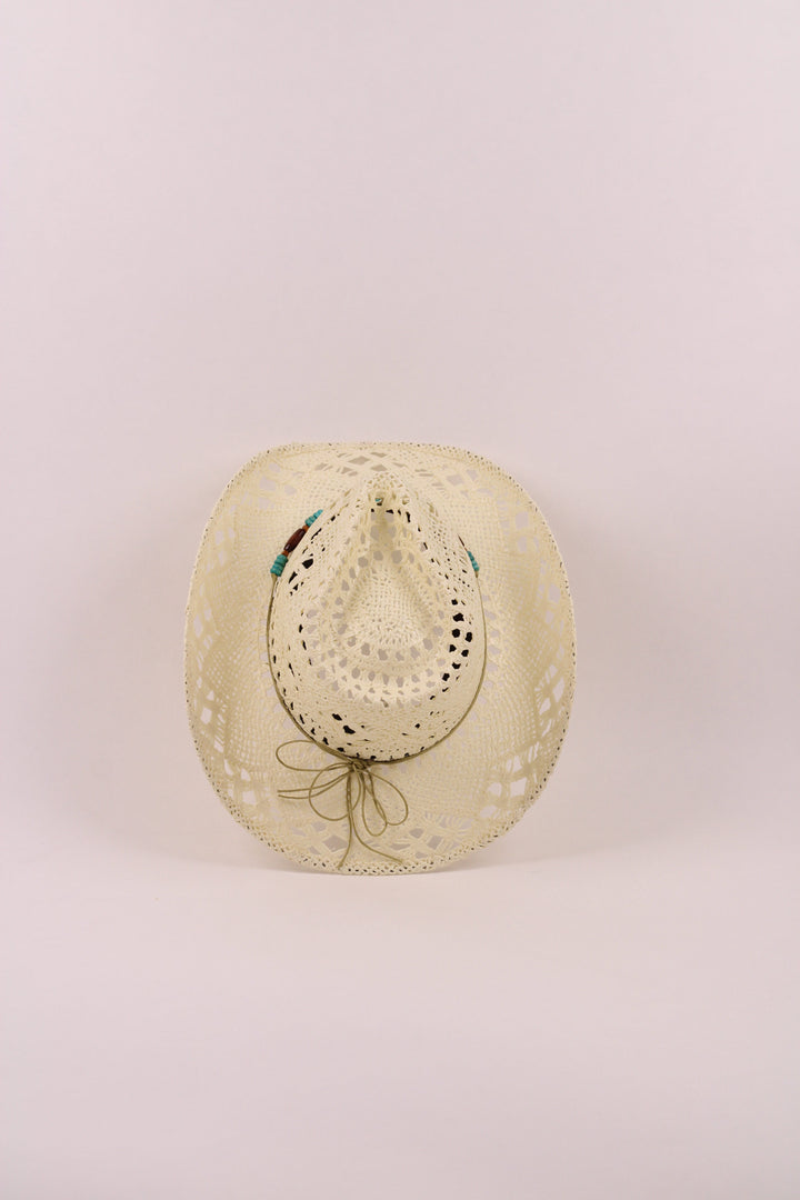 Bayside Rancher Raffia Hat - Ivory