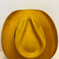 Santa Fe Vegan Suede Cowboy Rancher Hat- Mustard