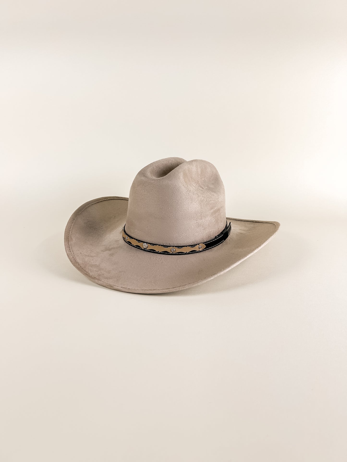 Texana Vegan Suede Cowboy Hat- Sand