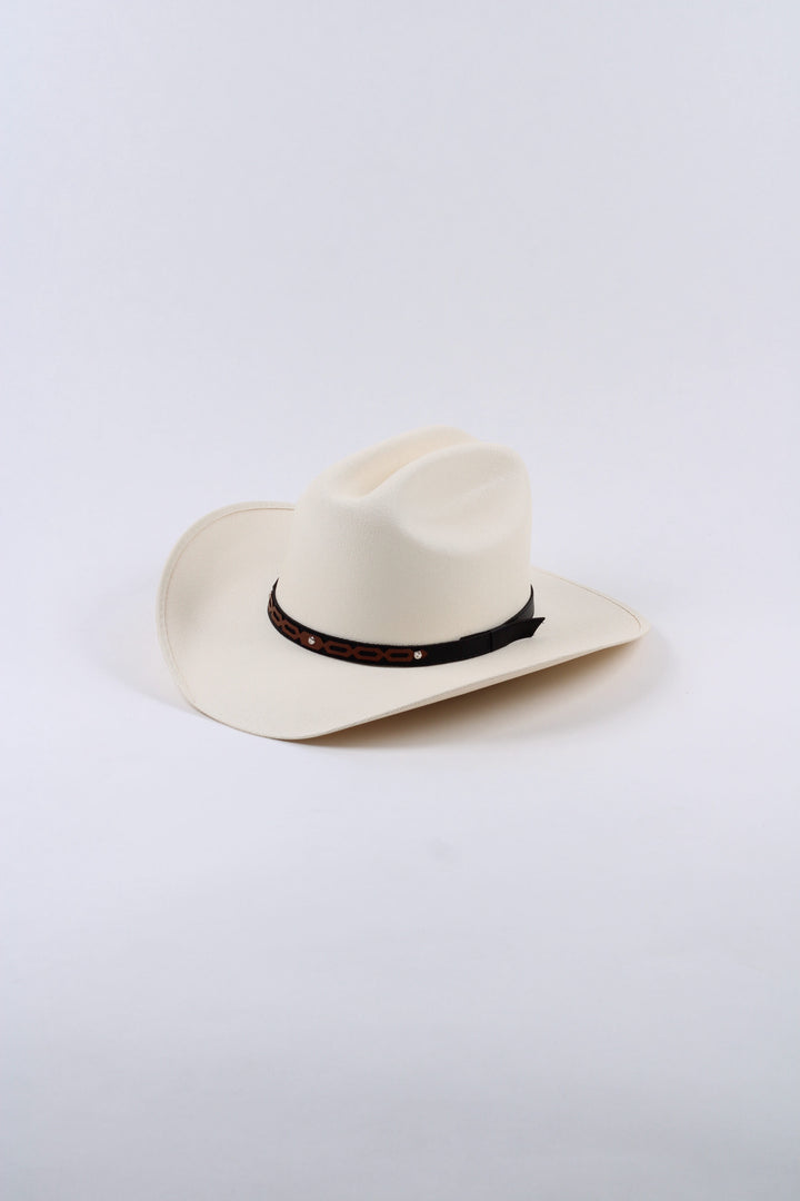 Bronco Structured Cowboy Hat - Ivory