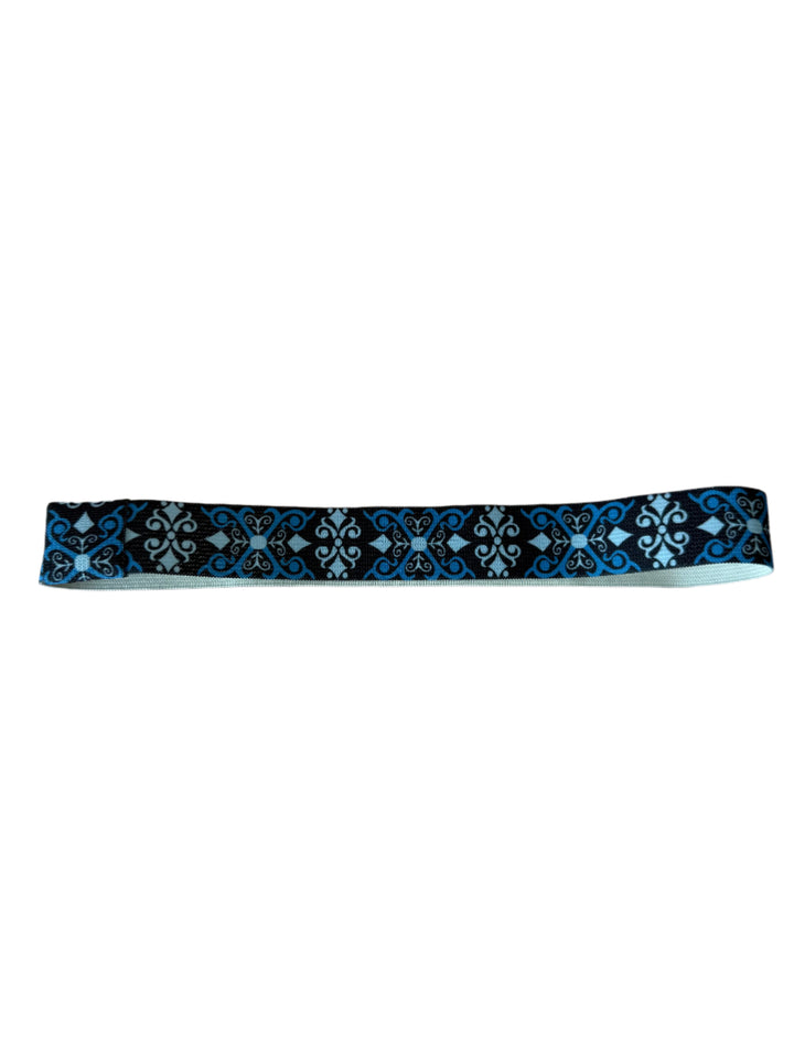 Boho Stretch Hat Band - Blue Smoke