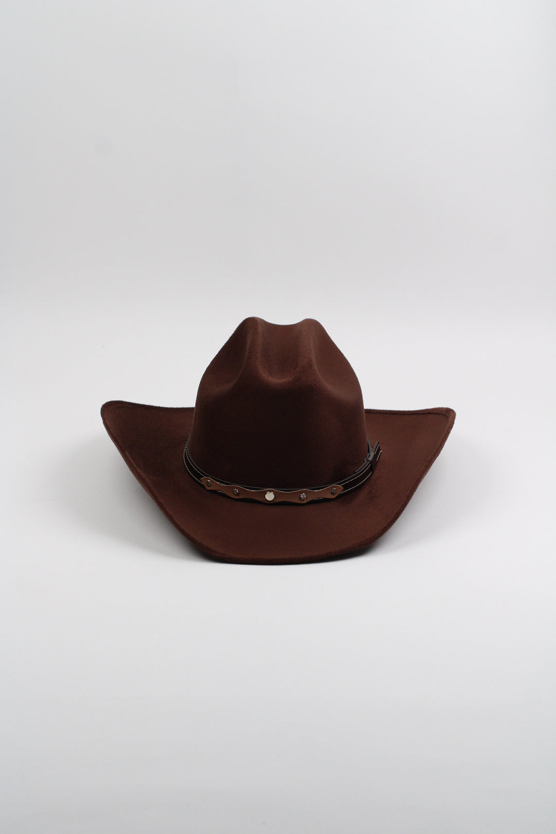 Texana Vegan Suede Cowboy Hat - Chocolate