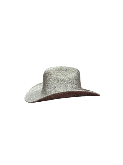 Western Cowboy Glitter Hat- Silver