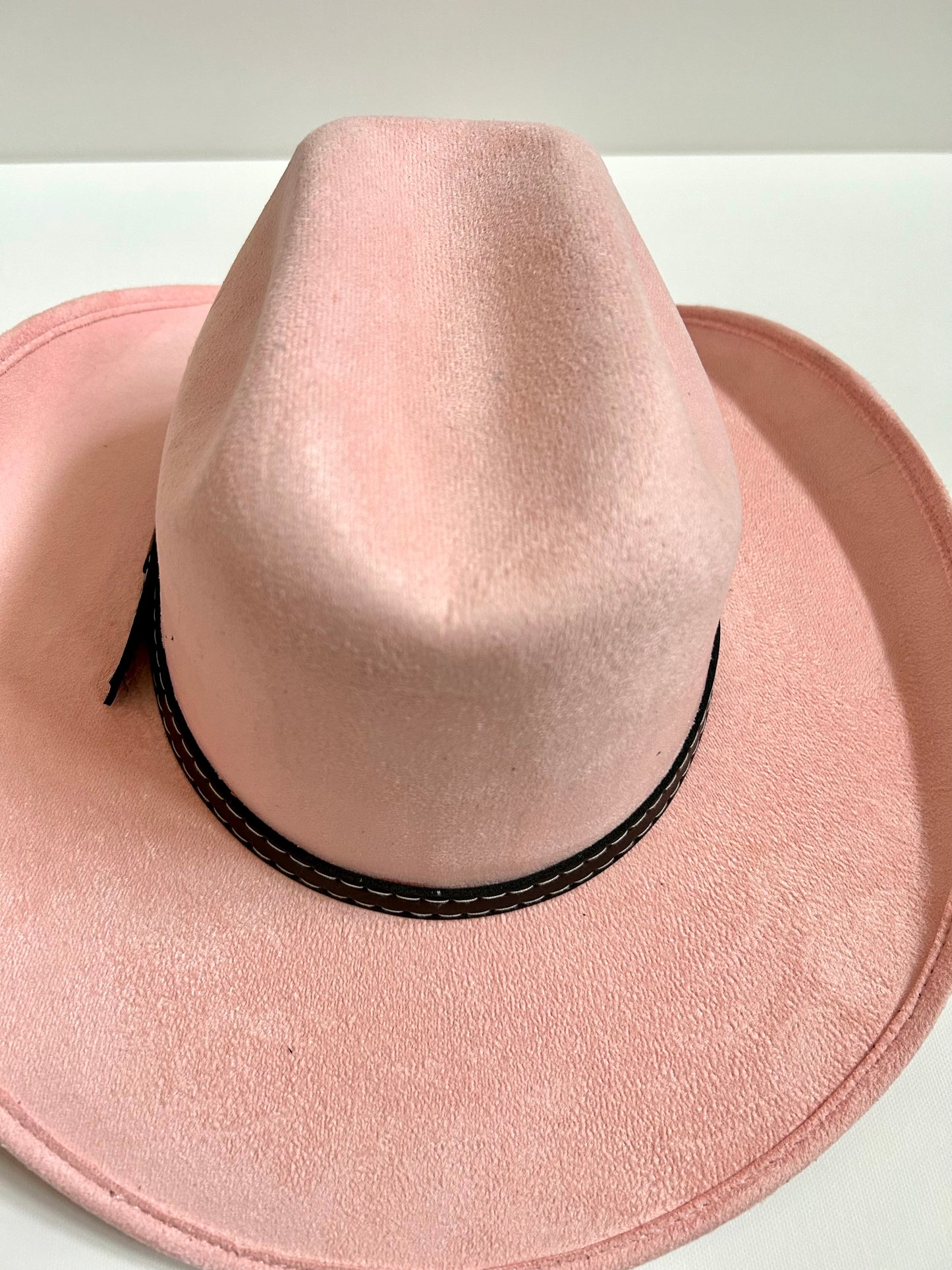 Imperfect Vegan Suede Hat - Austin - Blush Pink