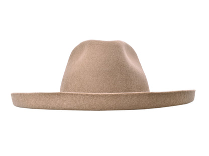 The Harper Pencil Brim Wool Felt Hat - Khaki