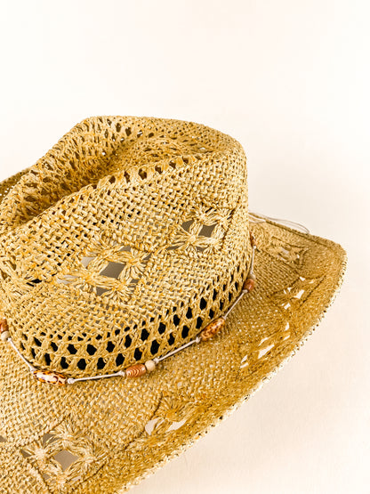 Bayside Rancher Raffia Hat - Mustard