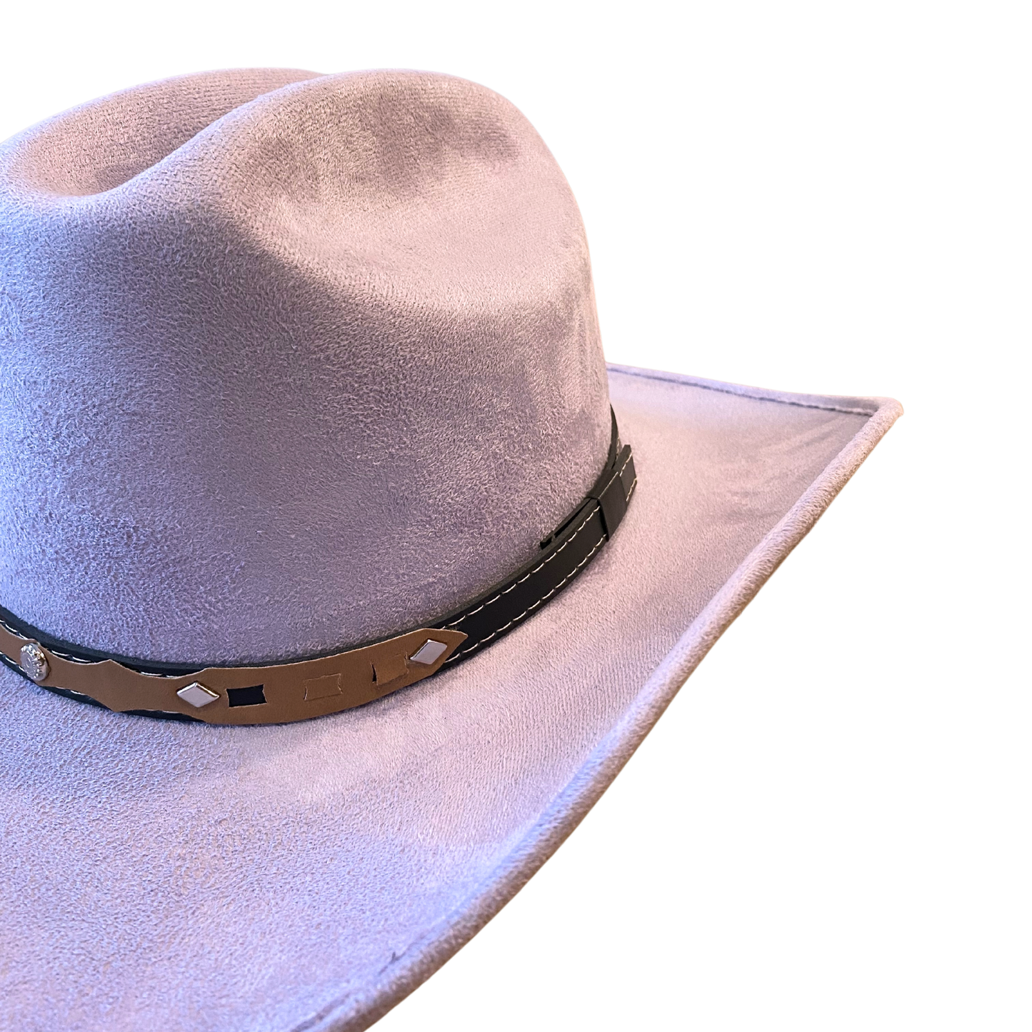 Texana Vegan Suede Cowboy Hat- Lavender