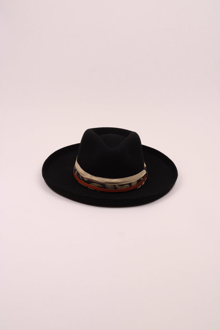 The Gypsy Wool Felt Pencil Brim - Black