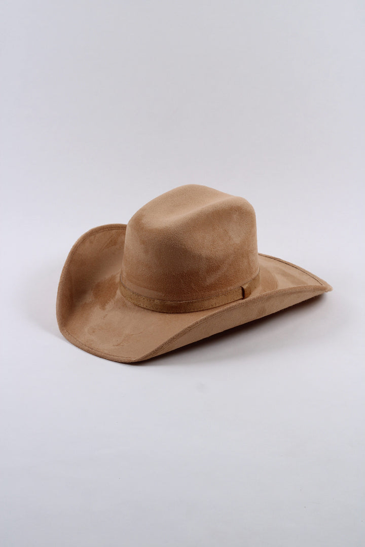 Austin Vegan Suede Cowboy Hat Classic - Cappuccino