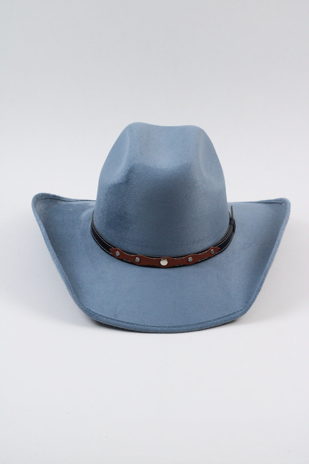 Austin Vegan Suede Cowboy Hat- Steel Blue
