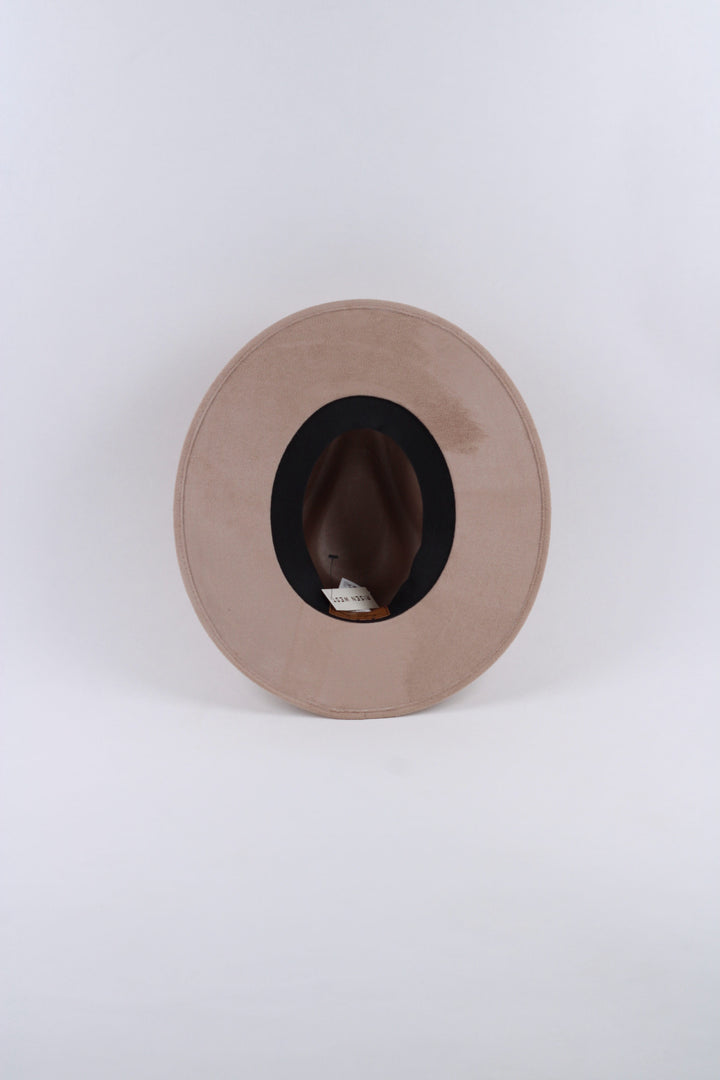 Vegan Suede Rancher Hat - Sand