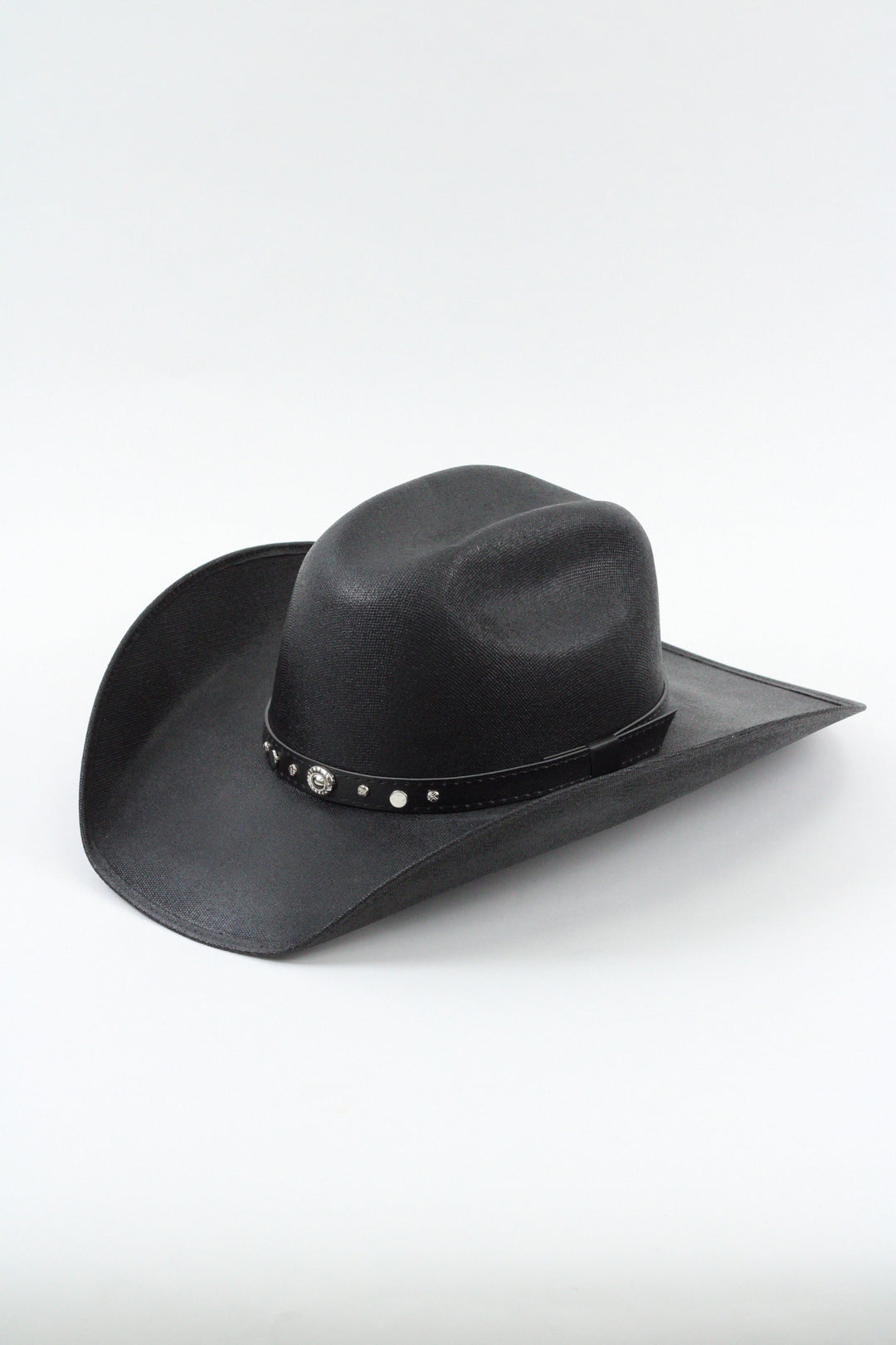 Lonestar Bull Rider Straw Cowboy Hat - Black