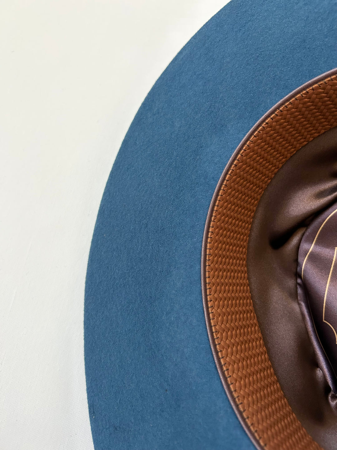 Emery Merino Wool Teardrop Rancher Hat - Peacock Blue