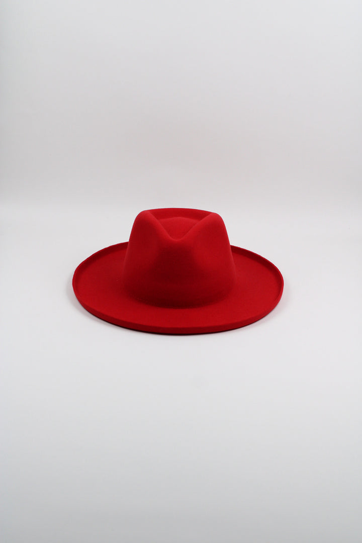 Risen West - Tucson Pencil Brim Rancher - Wool Felt - Red
