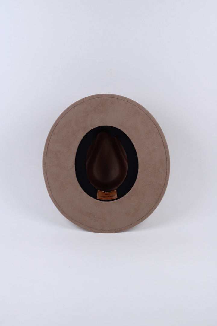 Vegan Suede Rancher Hat - Mocha