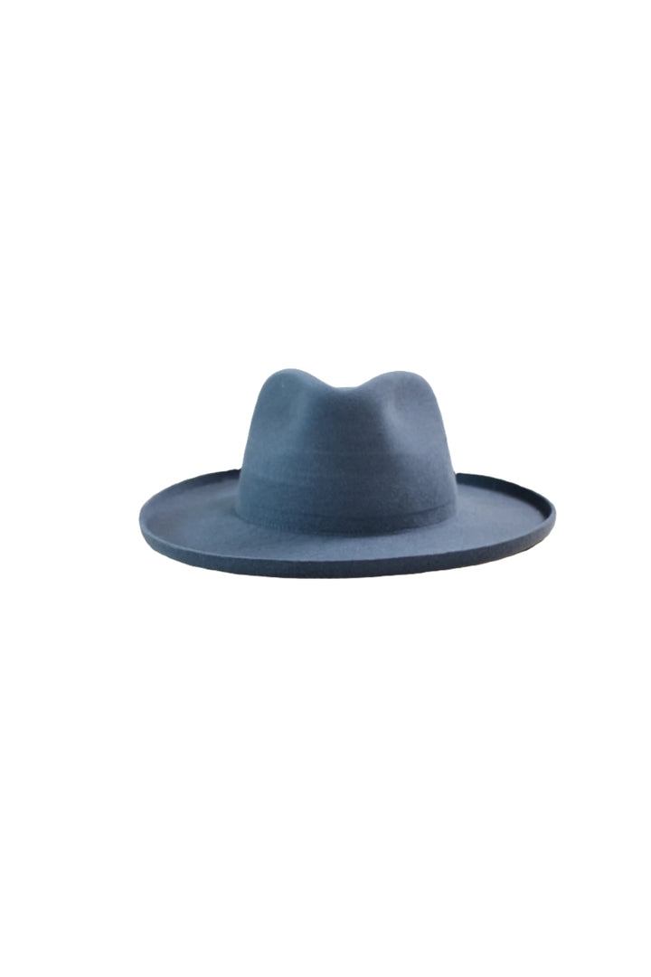 The Tucson Pencil Brim Rancher - Wool Felt - Stone Blue