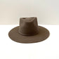 Emery Merino Wool Teardrop Rancher Hat - Mocha Brown