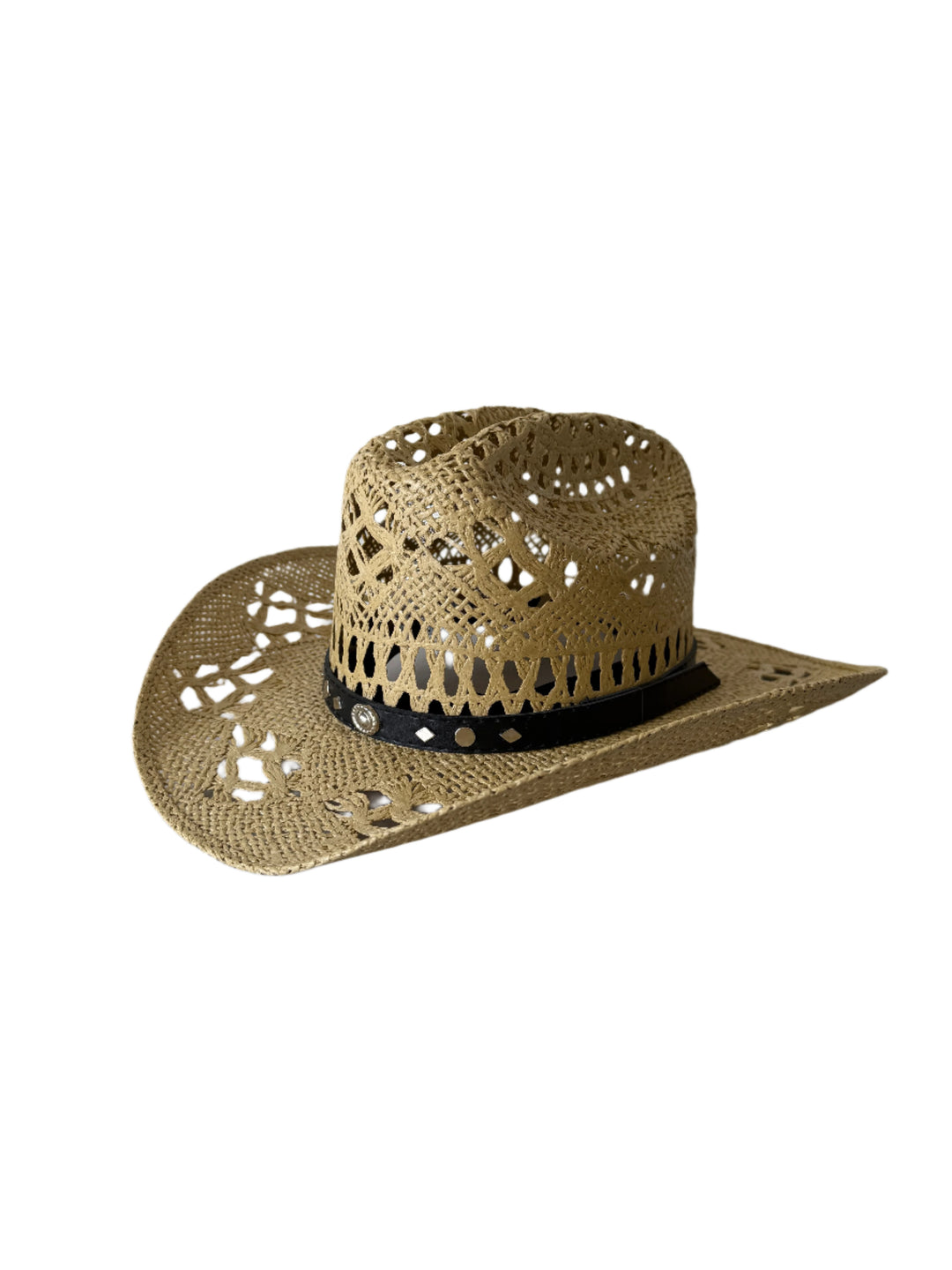 The Santa Ana Raffia Cowboy Hat - Tan