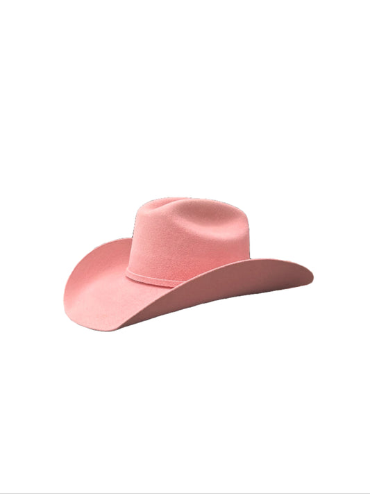 Wren Merino Wool Western Hat - Blush Pink