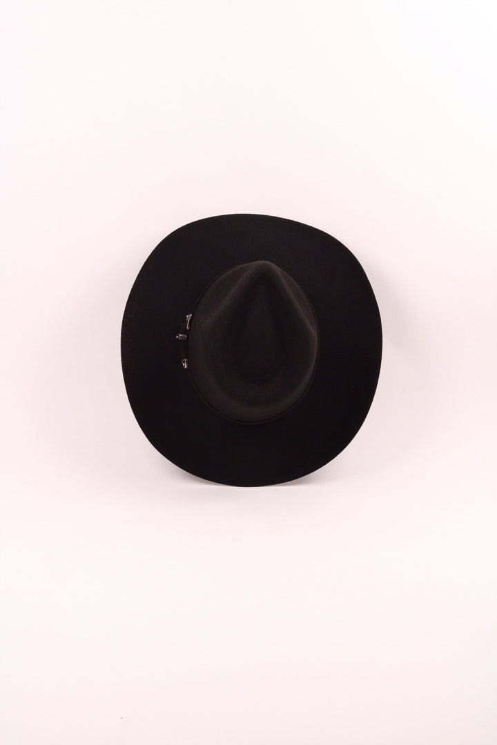 Lainey Merino Wool Western Hat - Black