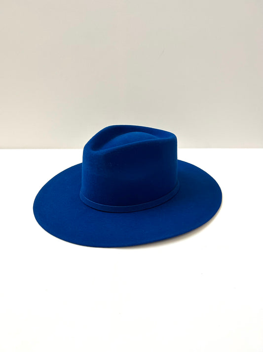 Emery Merino Wool Teardrop Rancher Hat - Royal Blue
