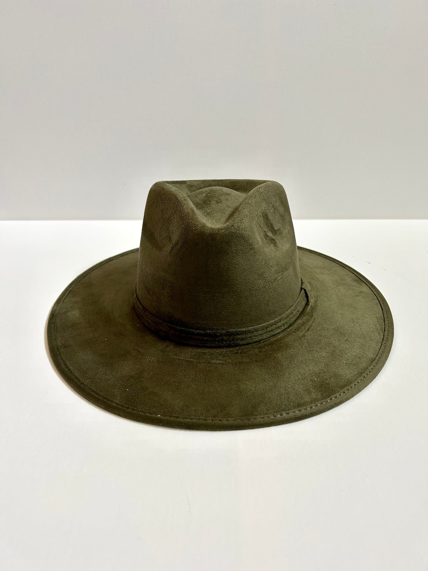 Imperfect Vegan Suede Hat - Ranch - Olive Green