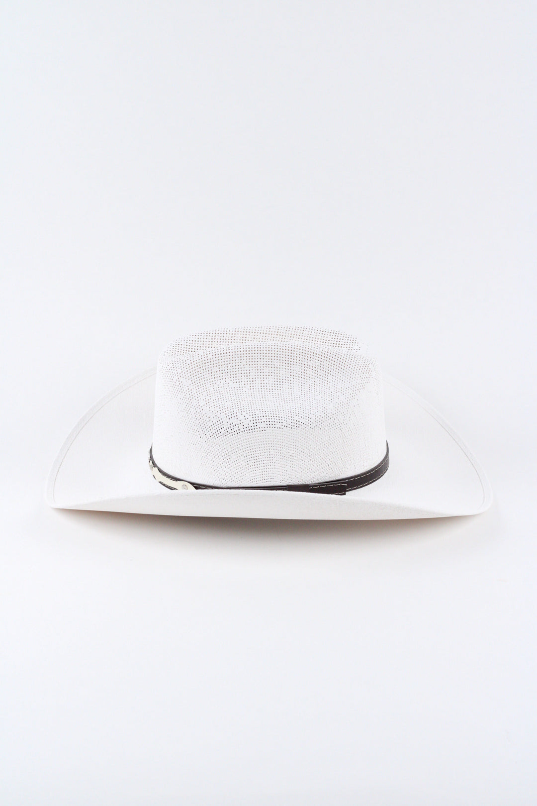 Luckenbach Cattlemen Mesh Top Structured Cowboy Hat - White