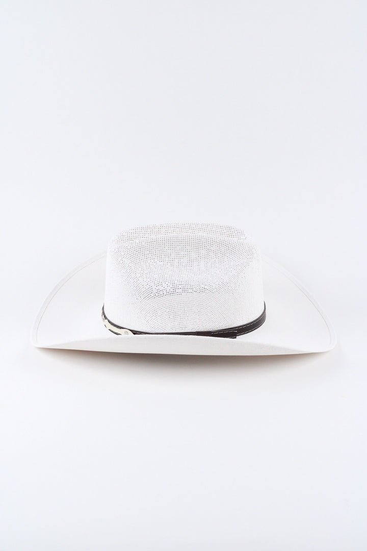 Luckenbach Cattlemen Mesh Top Structured Cowboy Hat - White