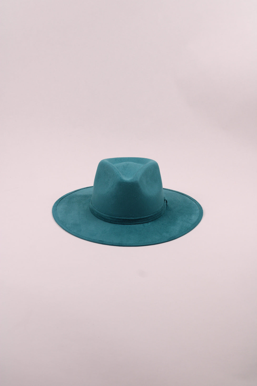 Vegan Suede Rancher Hat - Turquoise