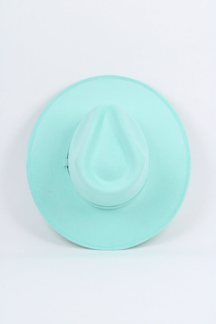 Vegan Suede Rancher Hat - Mint