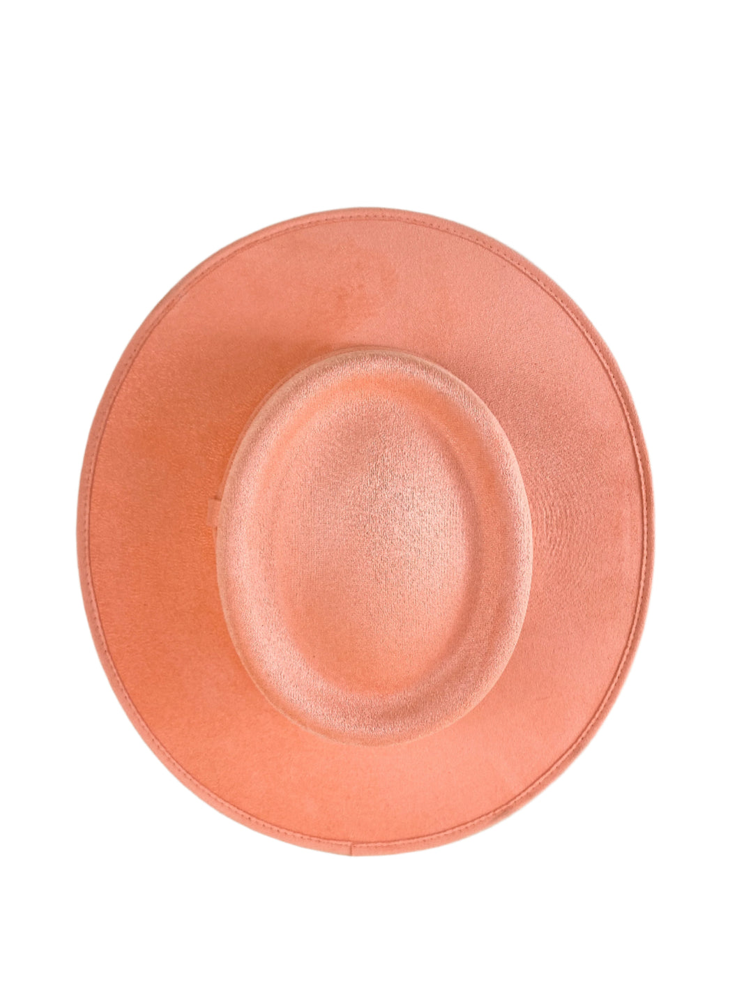 Vegan Suede Gambler Hat- Peach