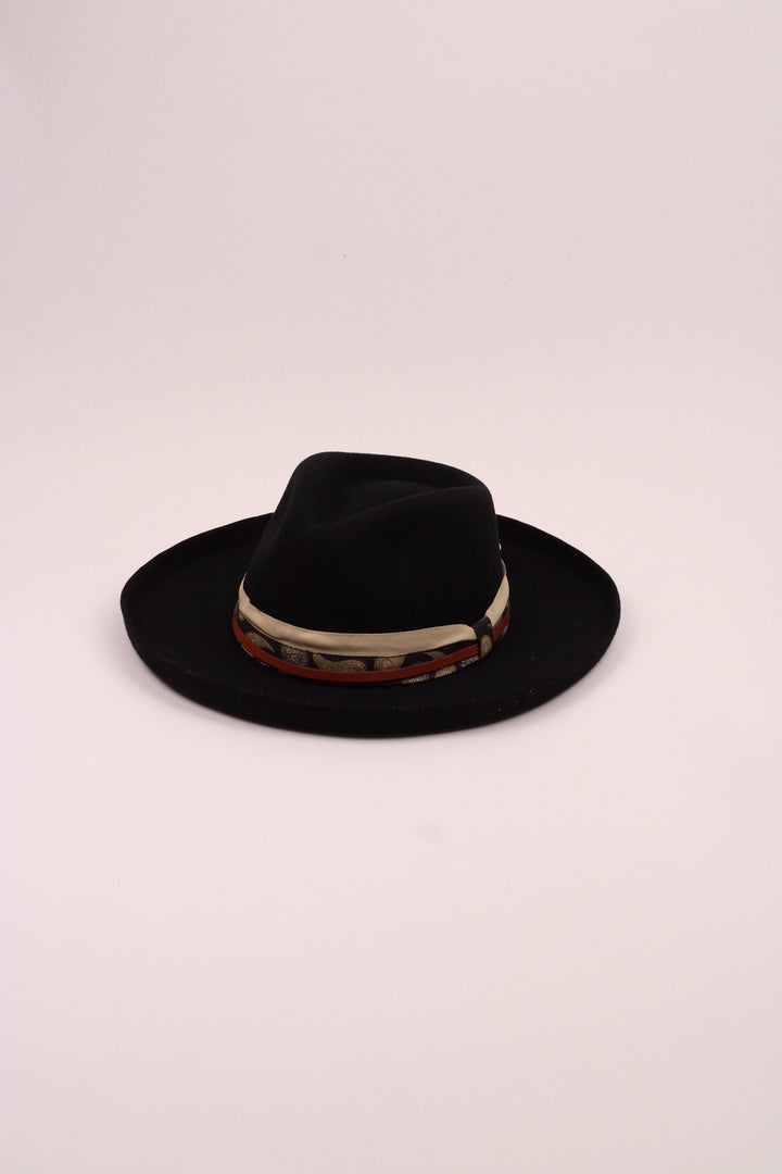 The Gypsy Wool Felt Pencil Brim - Black