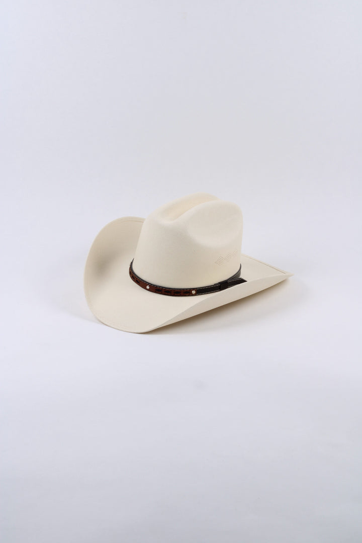 Lonestar Cattlemen Straw Cowboy Hat - Ivory