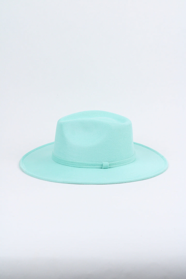 Vegan Suede Rancher Hat - Mint