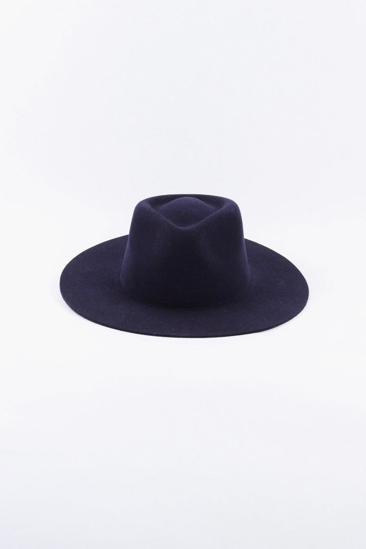The Paige Rancher - Wool Felt - Navy Blue (Clearance Final Sale)