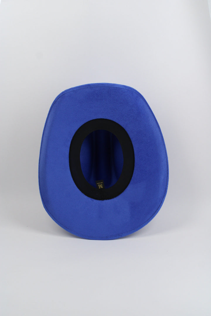 Texana Vegan Suede Cowboy Hat - Royal Blue
