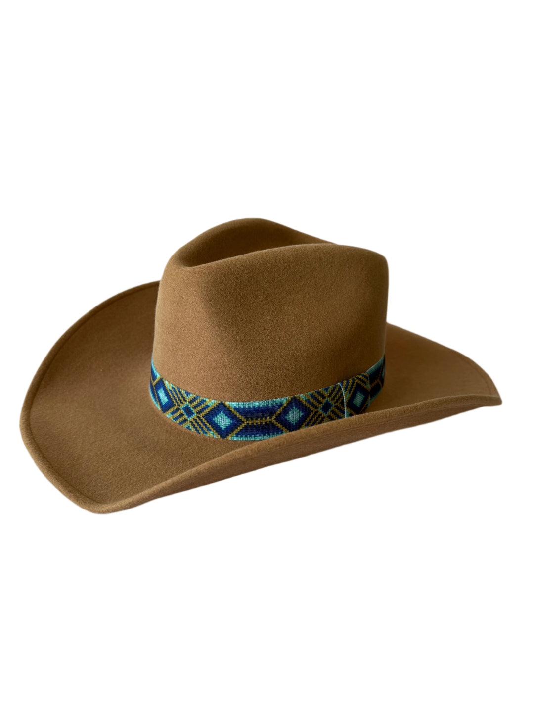 Boho Stretch Hat Band - Blue Coyote