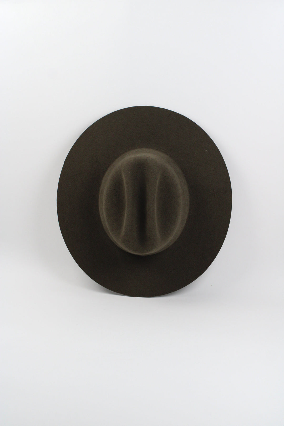 The Quinn Cattlemen Wool Felt Hat - Olive