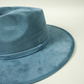 PREORDER Vegan Suede Rancher Hat - Steel Blue