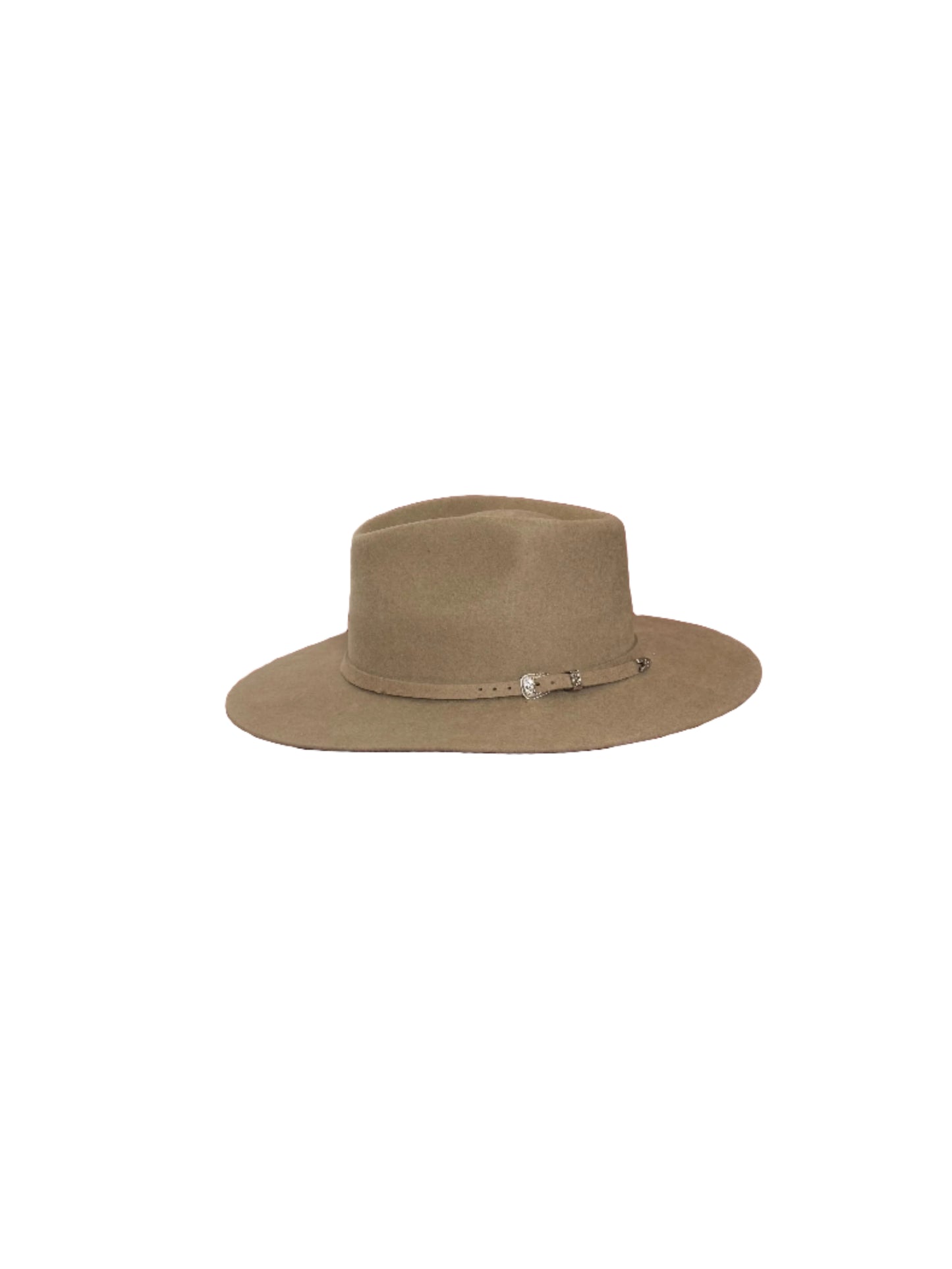 Emery Merino Wool Teardrop Rancher Hat - Safari Brown