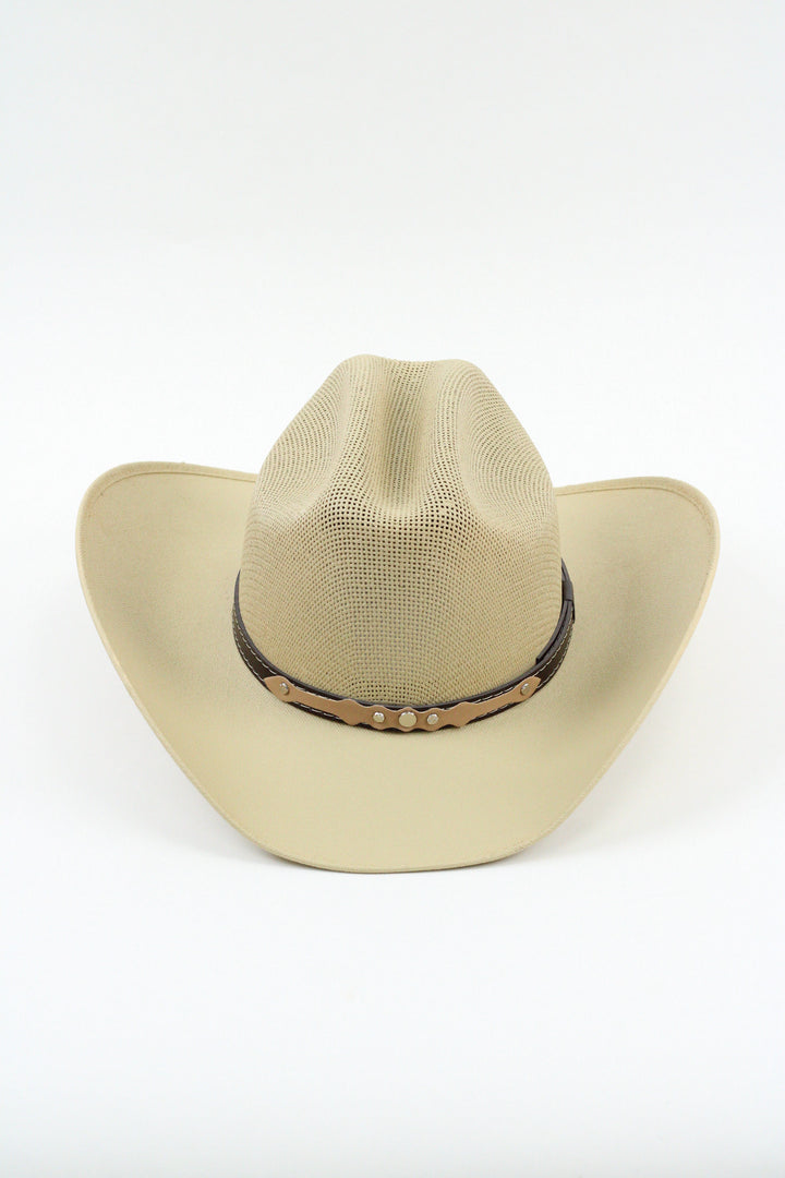 Luckenbach Cattlemen Mesh Top Structured Cowboy Hat - Dusty Roads