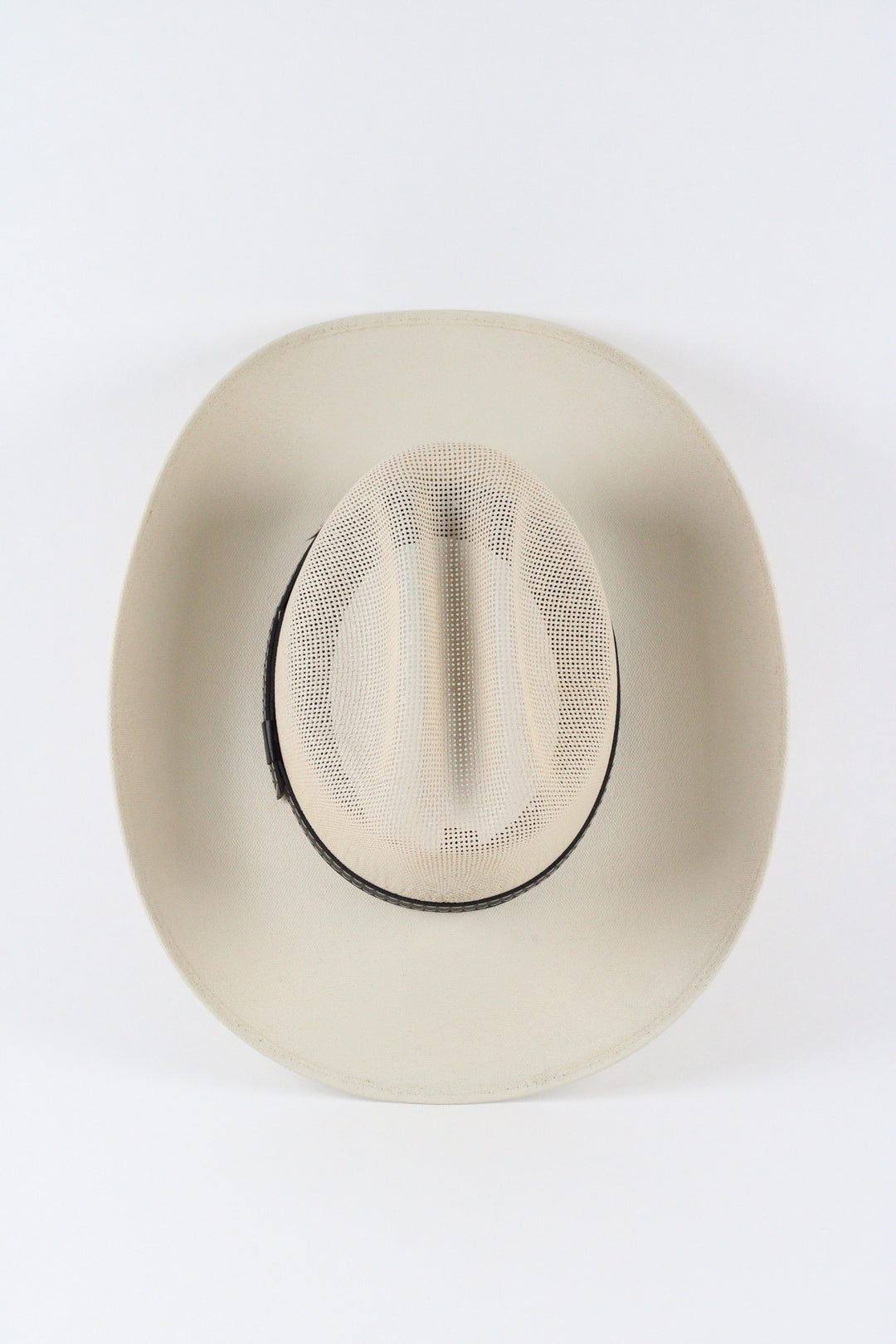 Luckenbach Cattlemen Mesh Top Structured Cowboy Hat - Ivory