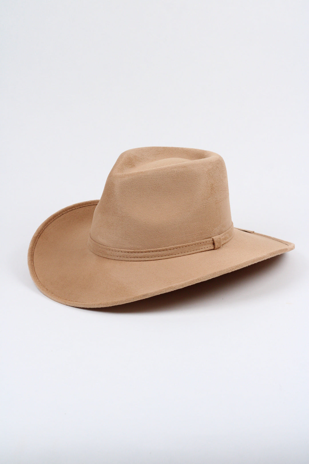 Amarillo Vegan Suede Cowboy Rancher Hat- Cappuccino