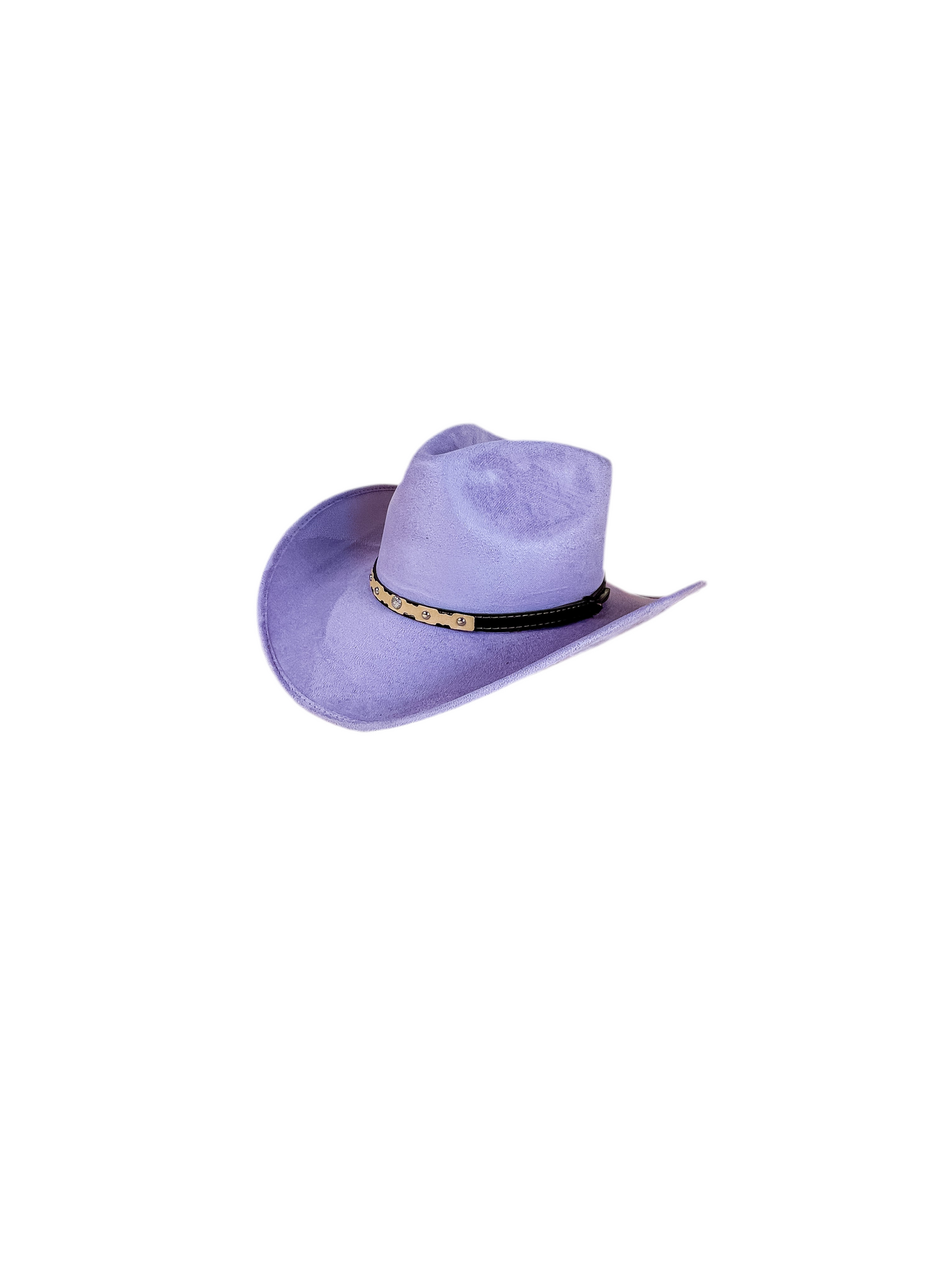 Santa Fe Vegan Suede Cowboy Rancher Hat- Lavender