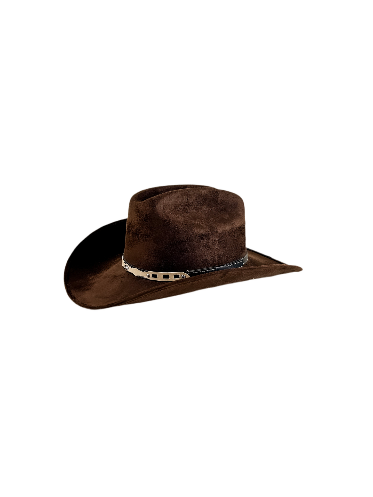 Texana Vegan Suede Cowboy Hat- Chocolate