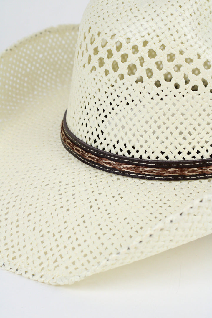 El Dorado Raffia Cowboy Hat - Ivory